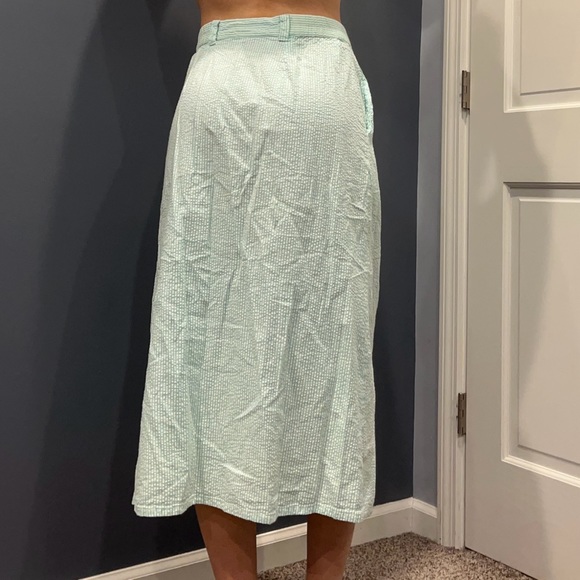 Vintage Bedford Fair Striped Button Down Midi Dress - Picture 8 of 16